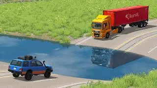 Cars vs Deep Water #6 – BeamNG.Drive