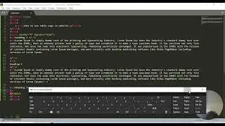 How to use table tags in website