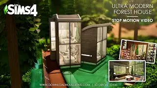 ULTRA MODERN FOREST HOUSE (No CC) Stop motion | Les Sims 4