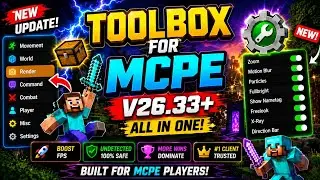 🚀 Finally New Toolbox For MCPE 1.26.33+ 🔥 | 100% Working, No Crash, OP Features! | client Review 