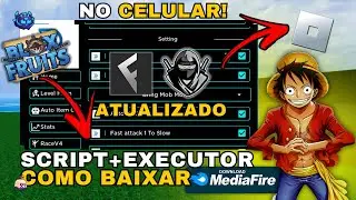 Como Baixar e Colocar SCRIPT no Blox Fruits (CELULAR/MOBILE) | Instalar Executor Roblox/Usar Script