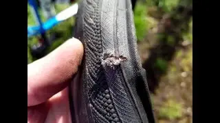 Tyre blowout at 21mph