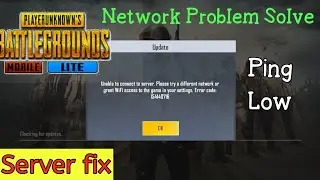 How To Fix Low Network Problem PUBG MOBILE LITE||PUBG MOBILE LITE me network problem kaise solve kre
