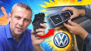 Замена дефлекторов воздуховодов (VW Passat B7)