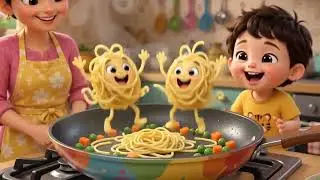 Yummy Veggie Noodles 🍜🥕 | Funny Food Song for Kids | Kidstara Rhymes