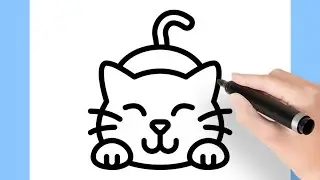 COMO DESENHAR UM GATINHO FOFO