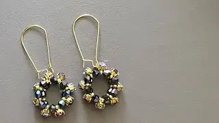 DIY Beaded Hoop Earrings | Boncuklu Halka Küpeler