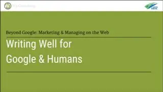 Writing Well for Google & Humans