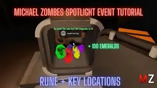 Easy Spotlight Event Guide For Michael Zombies | How to Open The Safe & Get 100 Free Emeralds
