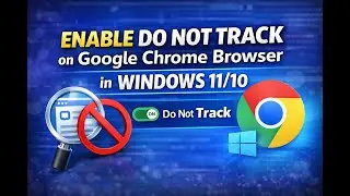 How to Enable Do Not Track on Google Chrome Browser in Windows 11 or 10 | GearUpWindows Tutorial