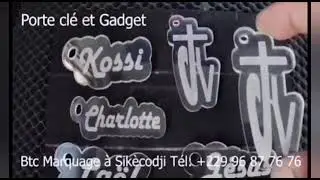 Porte clé découpe laser