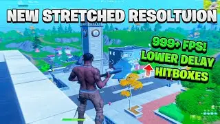 The New *BEST* Stretched Resolution in Chapter 3! How To Get More FPS and LESS DELAY in Fortnite!