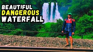 Ranpat Waterfall - Beautifully Dangerous Waterfall of Monsoon, Ratnagiri, Kokan Railways