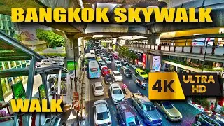 [4K UHD] Bangkok Skywalk from Siam to Erawan Shrine via Central World #Thailand2023 #Walkingtour