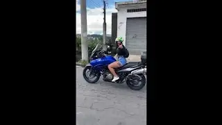genius pulls off insane stunts with her bike