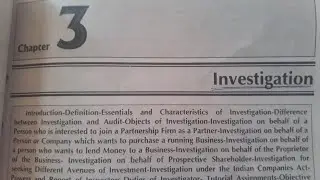 Investigation | Types of investigation B.com 4th Semester Auditing 