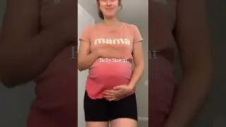 27 weeks pregnant belly