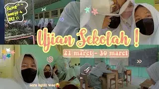 day 1^^ ujian sekolah - last day°!! VLOG TERAKHIR DI SEKOLAH??!😭 bye manteman lop u all ♡!!