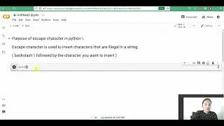 How to Use Escape Characters in Python | Escape Sequence in Python with Example | Special Character
