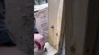 How to attach wood to foundation. 