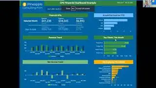Custom CFO Dashboard Online Overview- Google Looker Dashboard Example