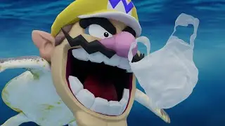 Sea Turtle Wario Chokes on a Plastic Bag and Dies (Animated)