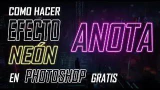 Como Hacer el EFECTO NEÓN en TEXTOS - Fácil y Rápido - Photoshop - Tutorial