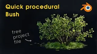 Generate a cool Bush in Blender