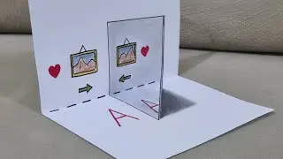3d drawing mirror on paper for beginners