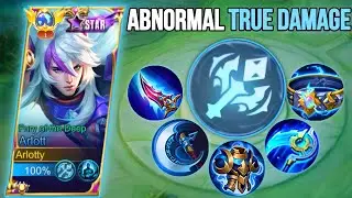 NEW META!! ARLOTT FULL BLUE BUILD😱 (TRUE DAMAGE HACK) | ARLOTT BEST ONE SHOT BUILD | MOBILE LEGENDS
