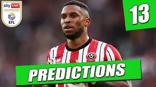 EFL CHAMPIONSHIP PREDICTIONS WEEK 13 24/25
