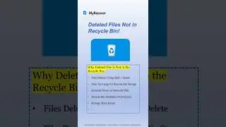 Deleted File NOT in Recycle Bin? 😱 Here’s How to Restore It! 