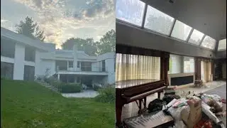 Modern abandoned mansion where rich family had to evacuate