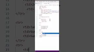 Table in HTML