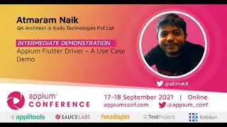 Appium Flutter Driver - A Use Case Demo by Atmaram Naik 