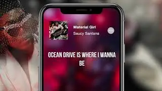 Saucy Santana - Material Girl (Bass Boosted) [Lyric Video]