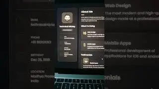 Personal Portfolio Website Using HTML, CSS and JavaScript