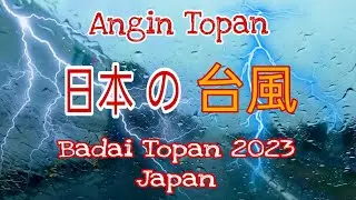 Angin Topan Jepang. Akibatnya mobil gak bisa jalan.