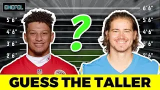 💤 EZ QUIZ!?! GUESS THE TALLER NFL PLAYER 2024 | ENEFEL QUIZ