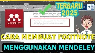 CARA MEMBUAT FOOTNOTE DENGAN MENDELEY TERBARU 2026 II 1 MENIT SELESAI