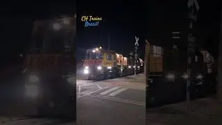 LORAM - ela só passa a noite! Esmerilhadora de Trilhos da Rumo! Rail Grinding.
