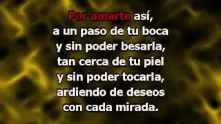 Por Amarte Así (con letra) - Cristian Castro (Karaoke)