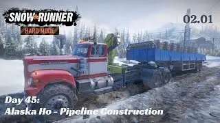SnowRunner Hard Mode - R02 E01 - Pipeline Construction