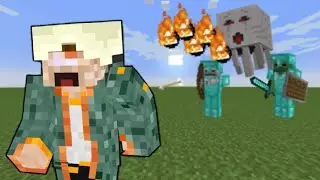 Beating minecraft but every mob is DEADLY