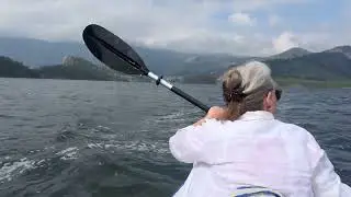 Kayaking on Holter Lake