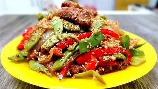 ТЕПЛЫЙ АЗИАТСКИЙ МЯСНОЙ САЛАТ. Отличный рецепт на новогодний стол 2024