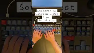 Keychron Q3 sound test 