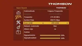 Thomson THC300 - Kanalen zoeken (Handmatig)