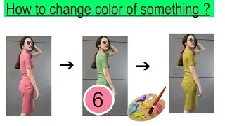 changing color of something in a photo using Lazpaint image editor and color menu options  info.