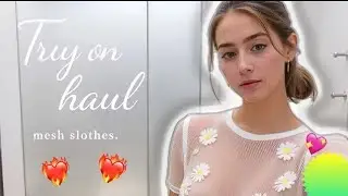 4K Bikini & Lingerie Try-On Haul | new amazing transparent lingerie | see through dress with Mariana